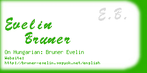 evelin bruner business card